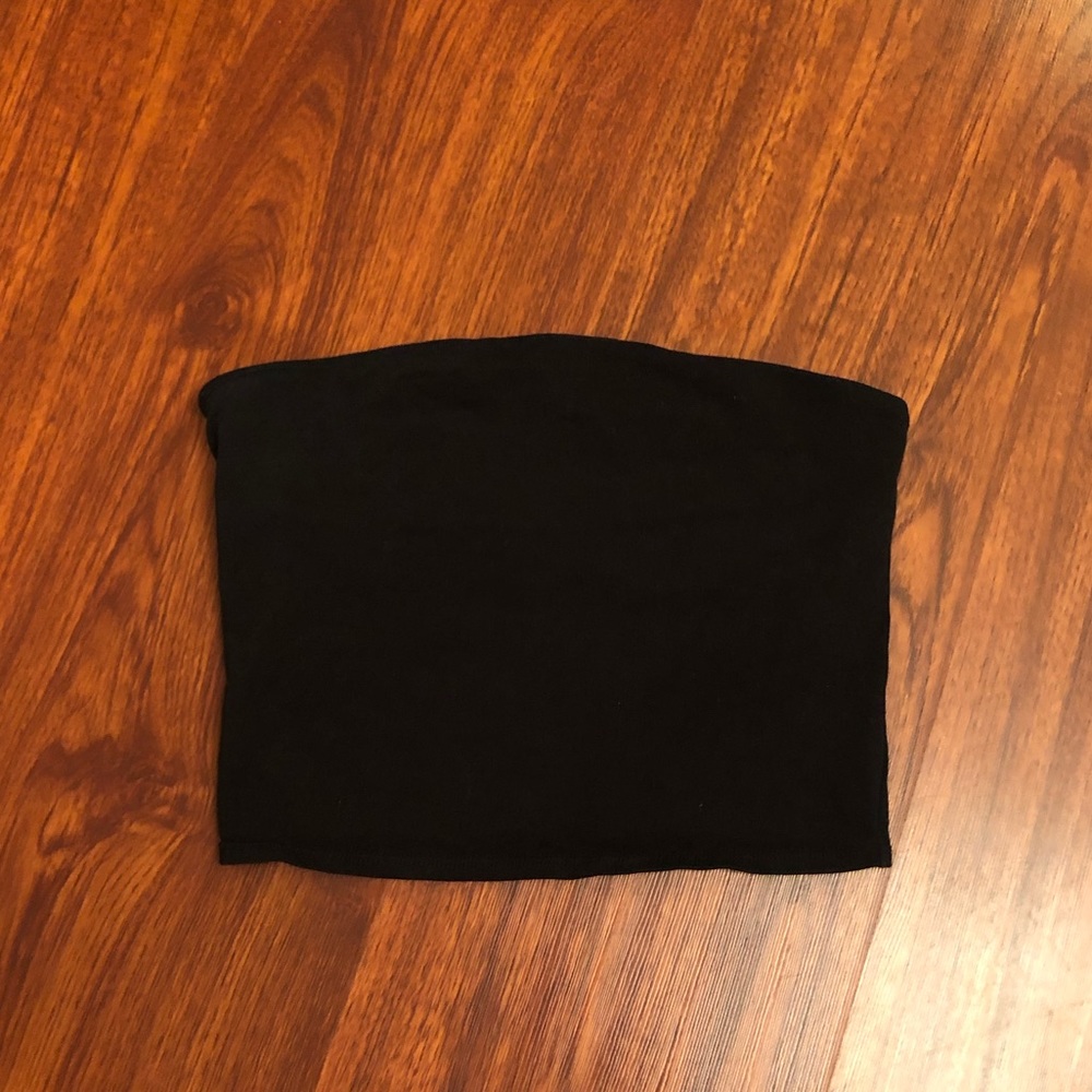 PINK Black crop top